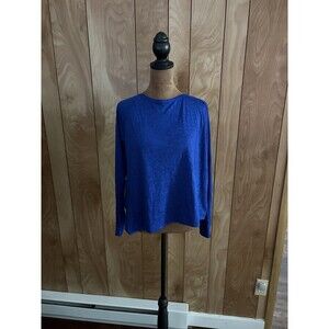 Guru Active Women’s Royal Blue Long Sleeve Top Open Back Size‎ Small NWT